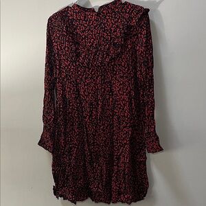 Elegant Red and Black Women's Dress